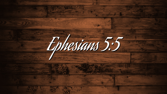 Ephesians 5:5
