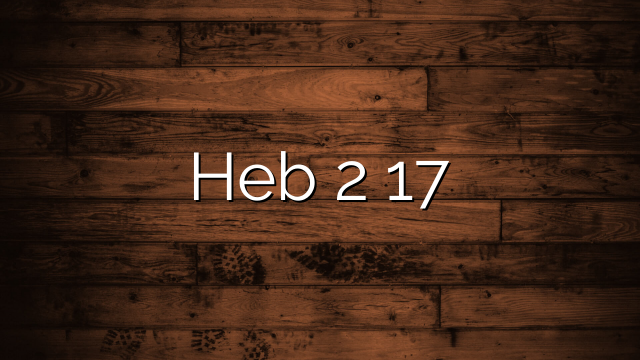 Heb 2 17